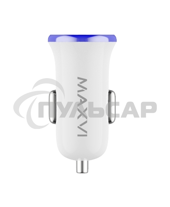 Автомобильное зарядное устройство Maxvi CCM-101WB USB 1А бело-синий