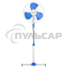 Вентилятор напольный Maxvi FS1645 white-blue