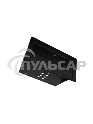 Металлический корпус WRTS-11BOX-B Wize для модульной системы врезного лючка в стол с убирающейся крышкой, черный;