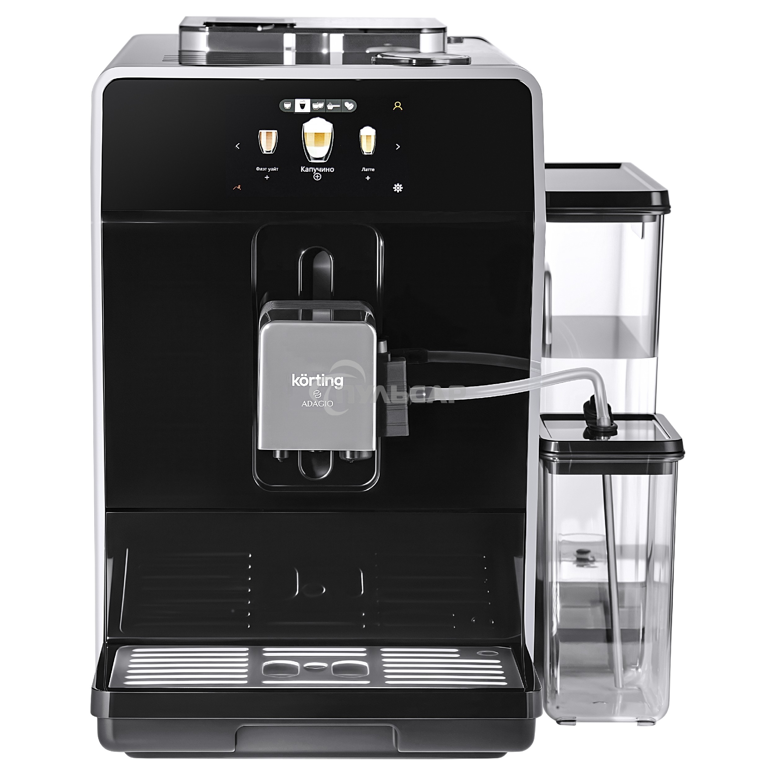 Кофемашина автоматическая Korting KACM 2004 ADAGIO черный, молотый/зерновой, 1.5 л, 1580 Вт, 20 бар