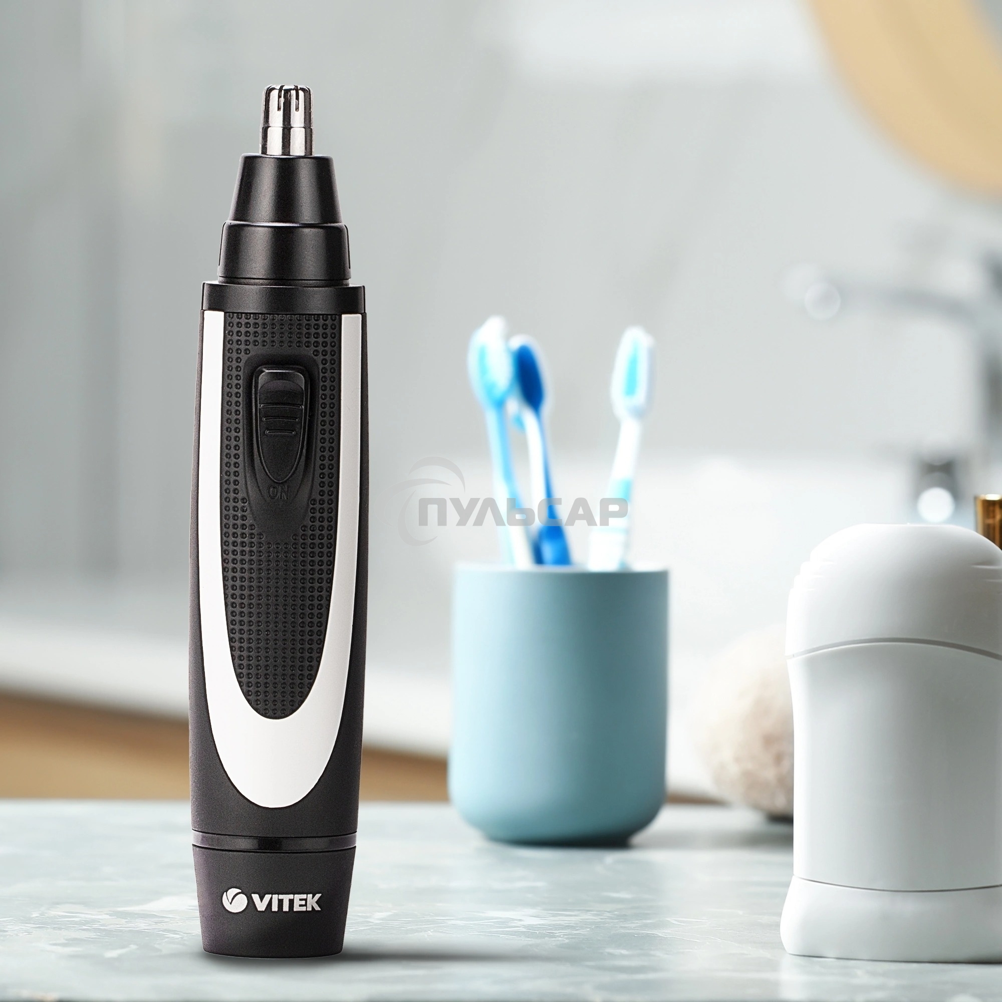 Триммер Vitek VT-2515 (W) (Материал лезвий сталь.1 нас. для стрижки волос вносу или в ушах)