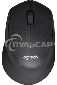 Мышь беспроводная Logitech M330 SILENT PLUS черный, 1000 dpi, радиоканал, USB, кнопки - 3