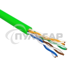 Кабель информационный Rexant 01-0061-R кат.5E U/UTP 4 пары 24AWG нг(А)-LSLTx внутренний 305м зеленый