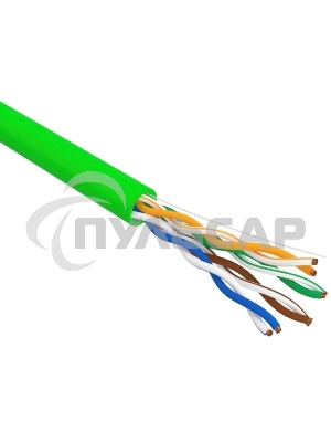 Кабель информационный Rexant 01-0061-R кат.5E U/UTP 4 пары 24AWG нг(А)-LSLTx внутренний 305м зеленый