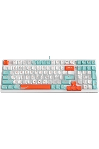 Клавиатура проводная A4Tech Fstyler FS300 (FS300 PANDA SNORKLENING), USB, белый