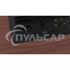 Металлический корпус WRTS-11BOX-B Wize для модульной системы врезного лючка в стол с убирающейся крышкой, черный;