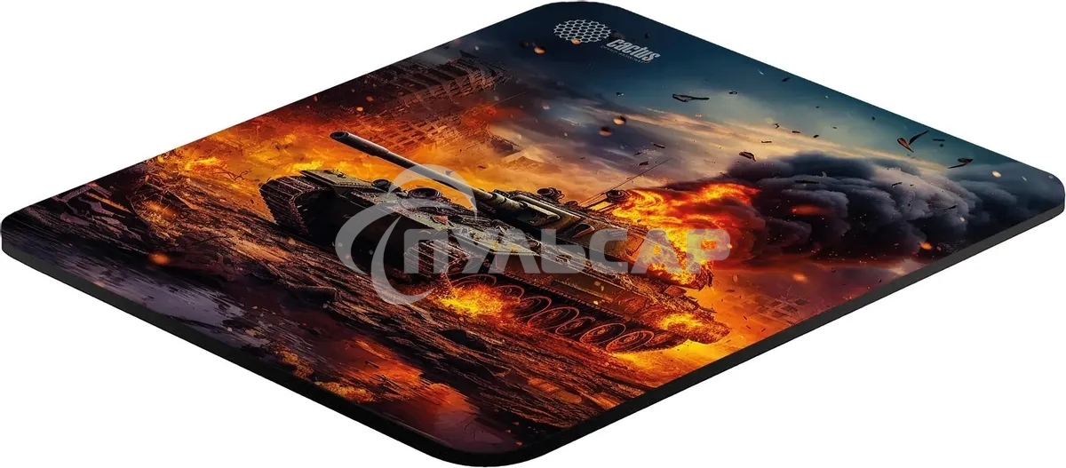 Коврик для мыши Cactus CS-MP-D04M Burning tank 300x250x3мм