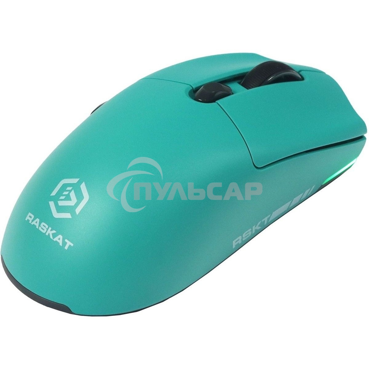 Мышь беспроводная/проводная Raskat MG006TR зеленый, 26000 dpi, радиоканал, Bluetooth, USB, кнопки - 6