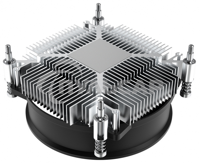 Кулер ID-COOLING DK-17 PWM серебристый/черный 92мм алюминий 2200rpm 26db 4-pin 65W 42мм