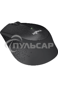Мышь беспроводная Logitech M330 SILENT PLUS черный, 1000 dpi, радиоканал, USB, кнопки - 3