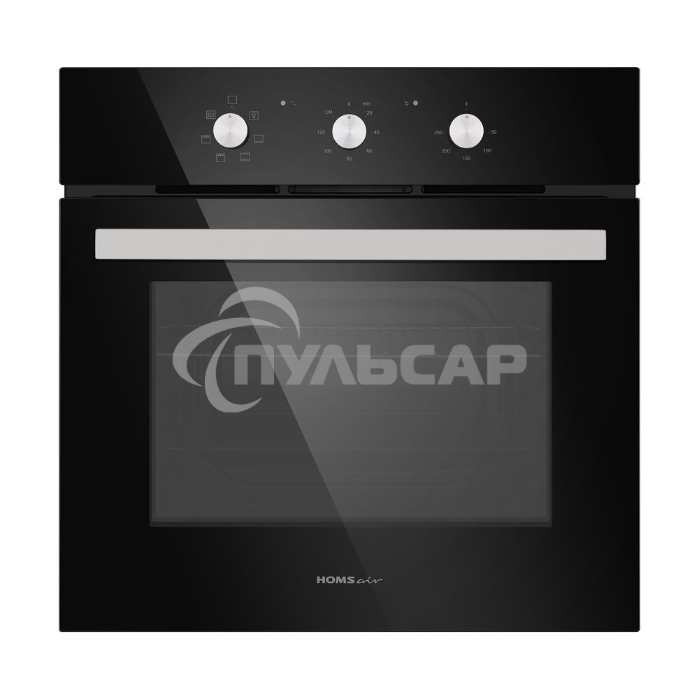 Духовой шкаф электрический встраиваемый HOMSair OES657BK черный