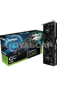 Видеокарта Palit PA-RTX 5060 INFINITY 3 OC 8Gb RTX 5060 8Gb 128bit GDDR7 2280/28000 HDMIx1 DPx3 HDCP Ret