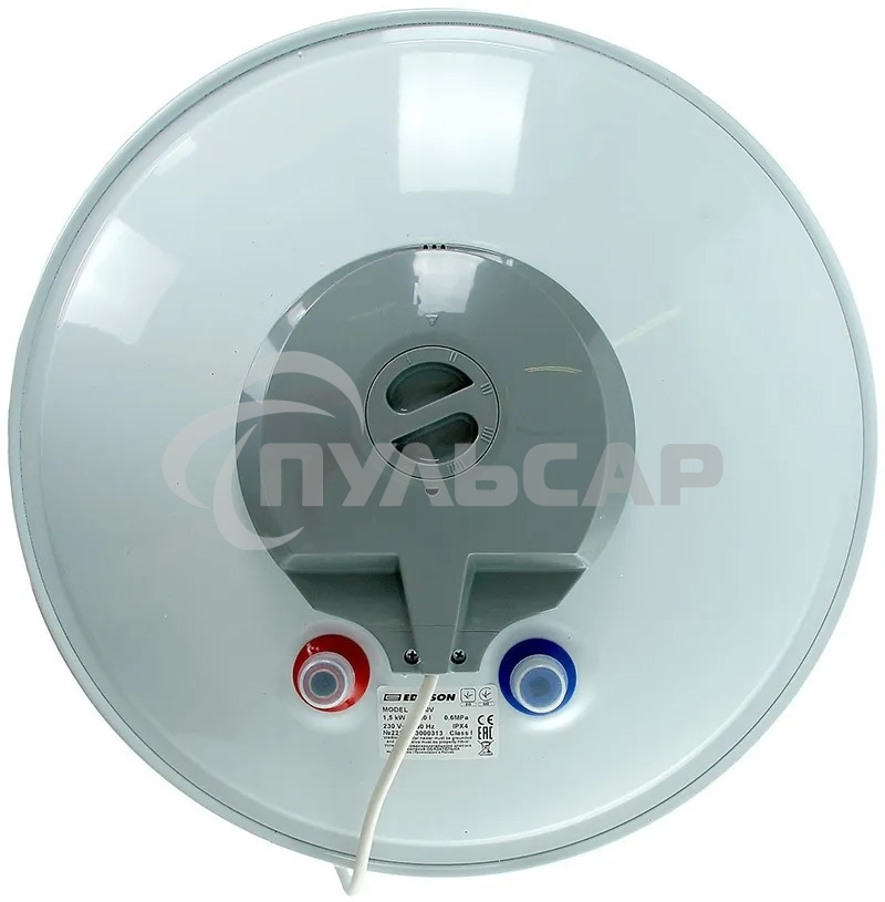 Водонагреватель Edisson ER 100 V 100л, 1,5 кВт, 220В, время нагрева 2ч 35 мин, габариты 450х1050х460мм, внутр. бак эмаль. вес 27кг.