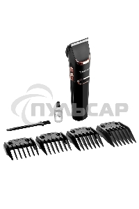 Машинка для стрижки BRAYER BR3401, LED-дисплей, 4 насад, турбо, титан. покр, регу. высоты лезвий