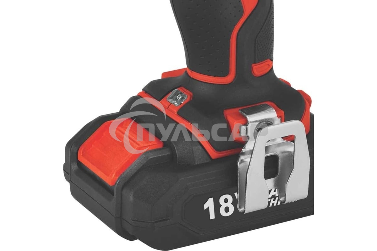 Шуруповерт ударный аккумуляторный KLECO KE18DM-15 (18В, Li-ion-1шт, 1,5 А·ч, 30Нм, З/У, биты 32шт, сверла 9шт дерево/металл)