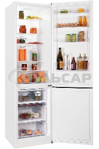 Холодильник Nordfrost NRB 154 W белый матовый двухкамерный 238/115 л морозилка снизу, капельная система