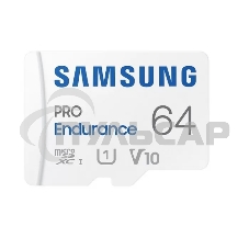 Флеш карта microSDXC 64Gb Samsung PRO Endurance (для видеорегистратора) Class 10, UHS-I, W 30 МБ/с, R 100 МБ/с, <MB-MJ64KA/APC> адаптер на SD