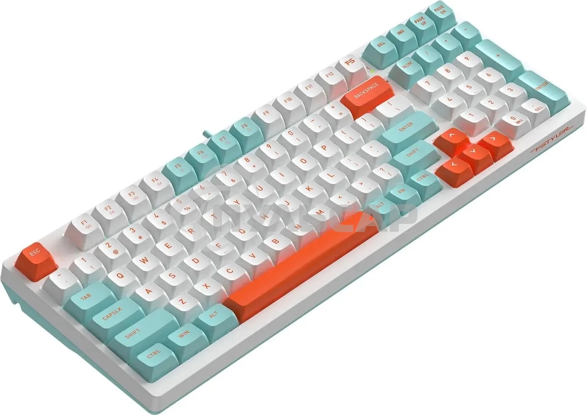 Клавиатура проводная A4Tech Fstyler FS300 (FS300 PANDA SNORKLENING), USB, белый