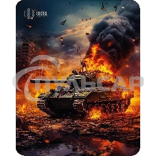 Коврик для мыши Cactus CS-MP-D04M Burning tank 300x250x3мм