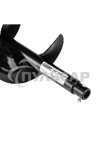 Шнек для грунта Denzel ER-200, диаметр 200 мм, длина 800 мм, соединение 20 мм, съемный нож