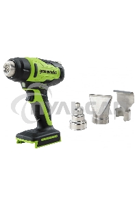 Фен строительный аккумуляторный GreenWorks G24HG, 24V, без АКБ и ЗУ (3400207)
