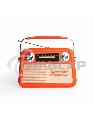 Радиоприемник СИГНАЛ БЗРП Fresh РП-341 оранжевый, УКВ 87,5-108МГц, DC5В,акб,BT/USB/AUX 10123