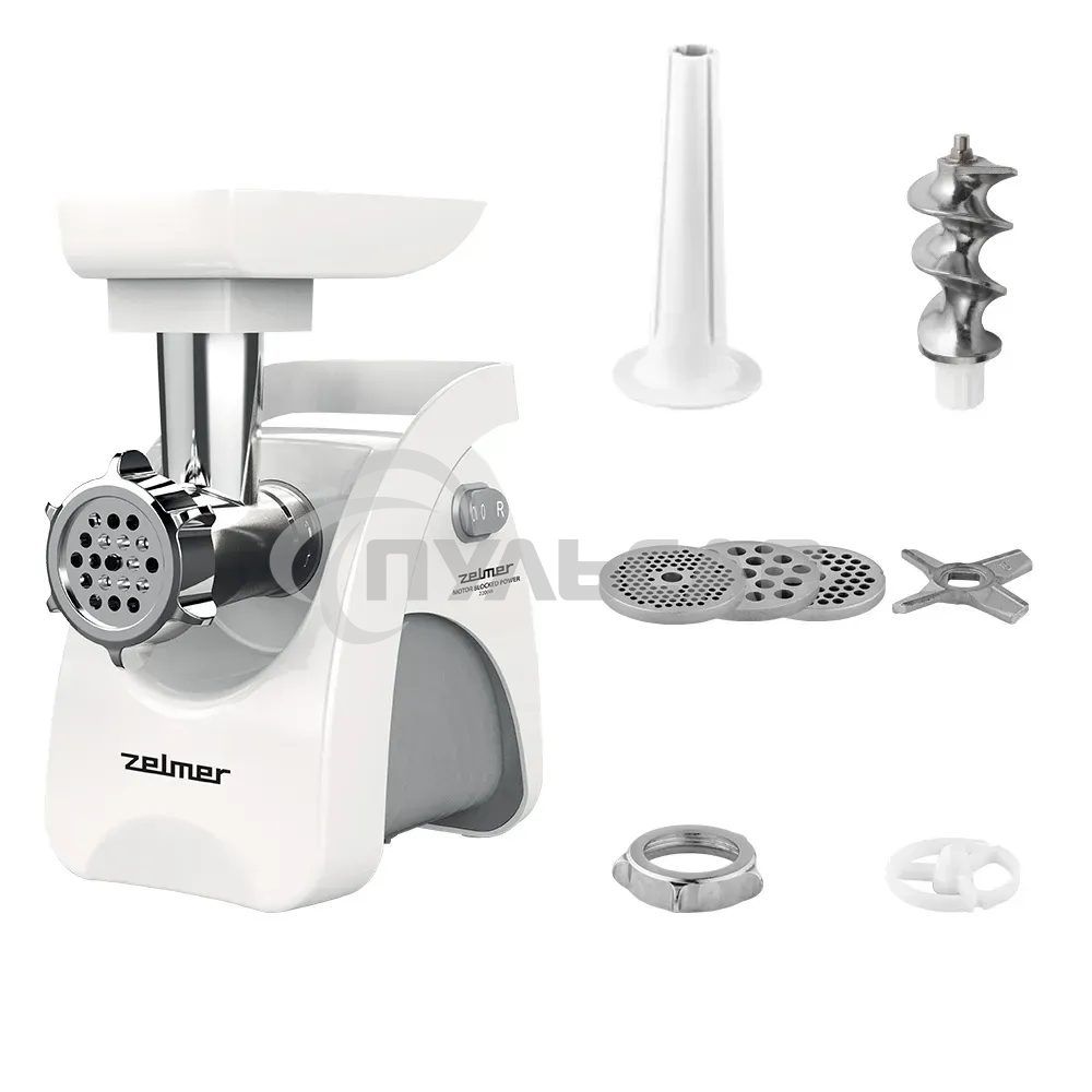 Мясорубка электрическая ZELMER ZMM9801B белый