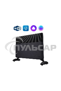 Конвектор Ballu Apollo digital INVERTER Space Black BEC/ATI-1502 черный, 1500 Вт, 20 м2, термостат, дисплей, WiFi