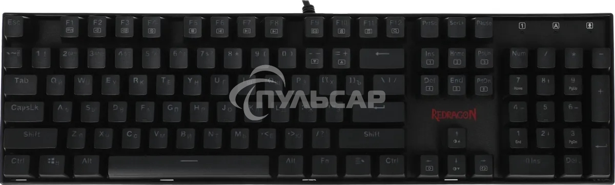 Клавиатура проводная игровая REDRAGON MITRA (USB, MAGN. RED, RGb)