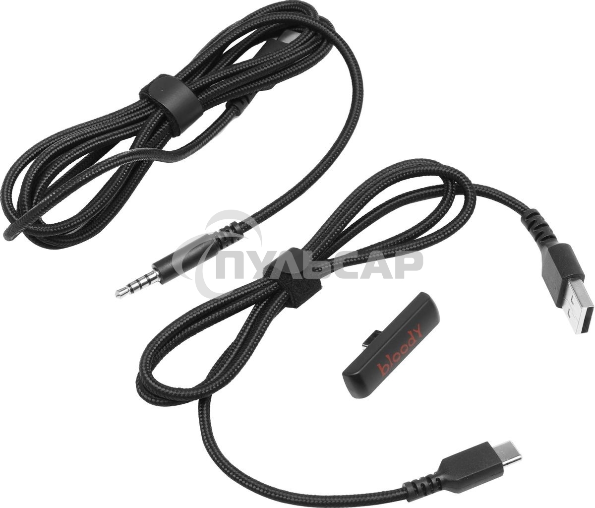 Наушники с микрофоном A4Tech Bloody MR575 черный BT оголовье (MR575)