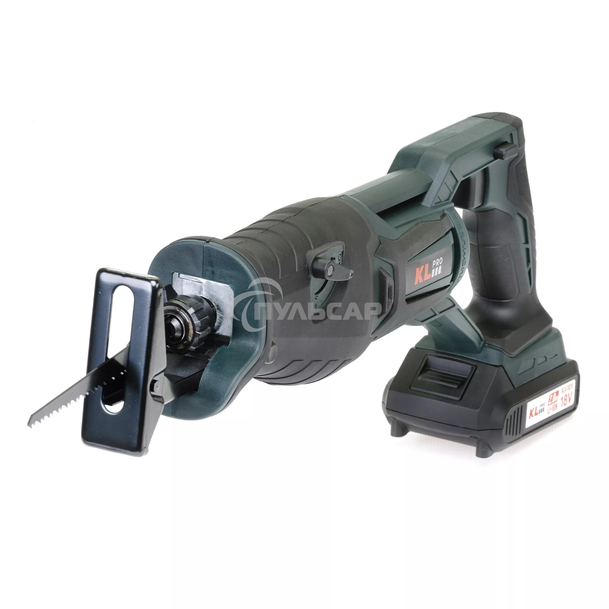 Профессиональная пила сабельная бесщеточная KLPRO KLTKT18B-20 (18 В, Li-ion-2шт, 2.0А·ч, полотна дерево/металл, ЗУ, сумка)
