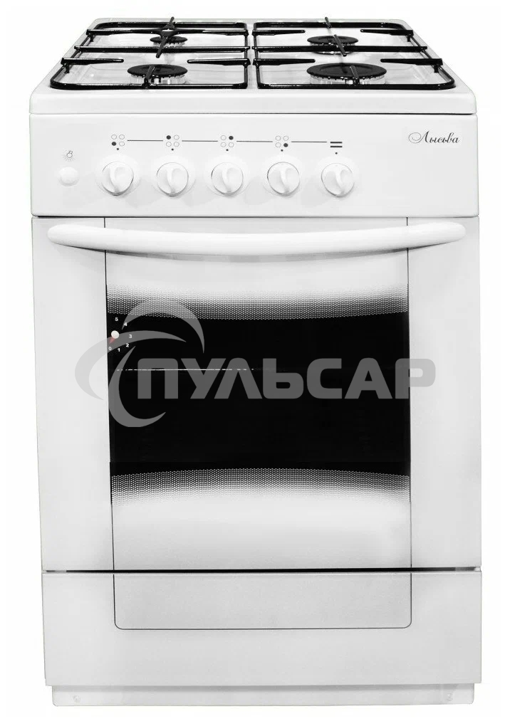 Плита газовая Лысьва ГП 400 М2С -2у белый, конфорок 4 газовых, духовка 51 л, 50 см x 84 см x 60 см (без крышки)