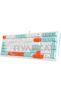 Клавиатура проводная A4Tech Fstyler FS300 (FS300 PANDA SNORKLENING), USB, белый