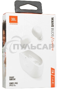 Гарнитура JBL Bluetooth WAVE BUDS белый JBLWBUDSWHT