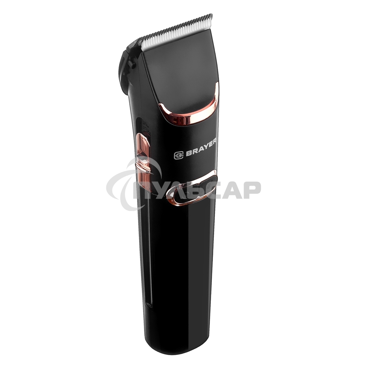 Машинка для стрижки BRAYER BR3401, LED-дисплей, 4 насад, турбо, титан. покр, регу. высоты лезвий