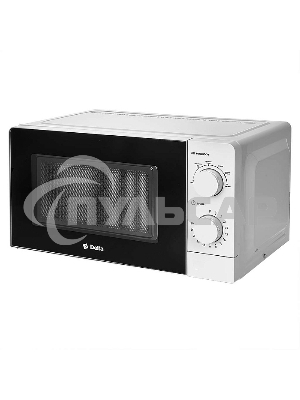 Микроволновая печь DELTA DL-87L20 белый, 20 л, 700 Вт, переключатели - поворотный механизм