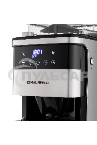 Кофеварка капельная Maunfeld MF-723S нержавеющая сталь, исп. кофе - зерновой/молотый, 1.5 л, 1050 Вт.