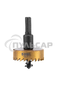 Коронка по металлу Denzel HSS, 42 мм, нитридтитановое покрытие