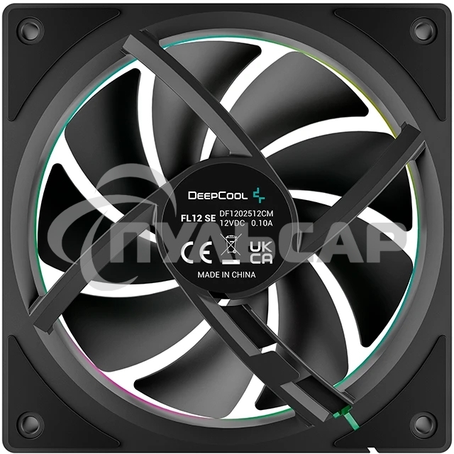 Вентилятор для корпуса Deepcool FL12 SE ARGB 120х120x25 черный 4-pin 28.67дБ (упак.:1шт) (R-FL12SE-BKAPN1-G) Ret
