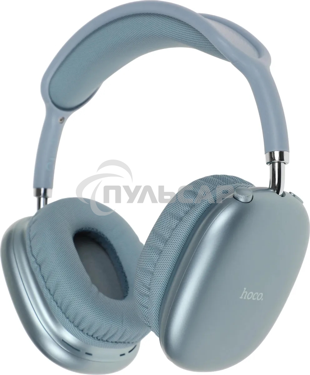 Наушники мониторные Hoco Air Triumph W35 голубой беспроводные bluetooth оголовье