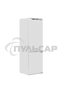 Встраиваемый холодильник Maunfeld MBF177NFFWGR Inverter белый двухкамерный 194/57 л морозилка снизу, NoFrost