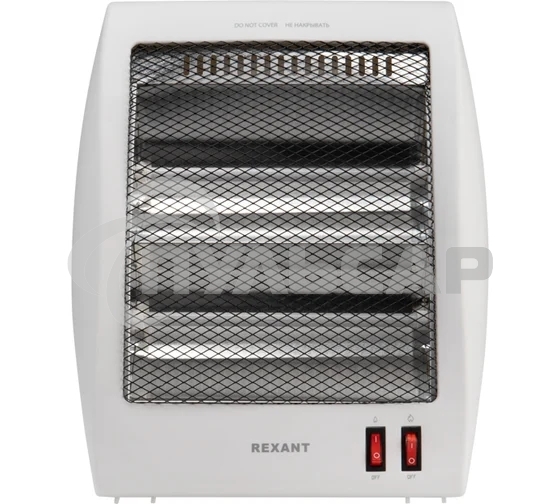 Обогреватель инфракрасный Rexant 60-0058, белый, кварцевый, 800 Вт, 14 м2, настольный