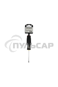 Отвертка Denzel PH0х75 мм, S2, 3к рукоятка