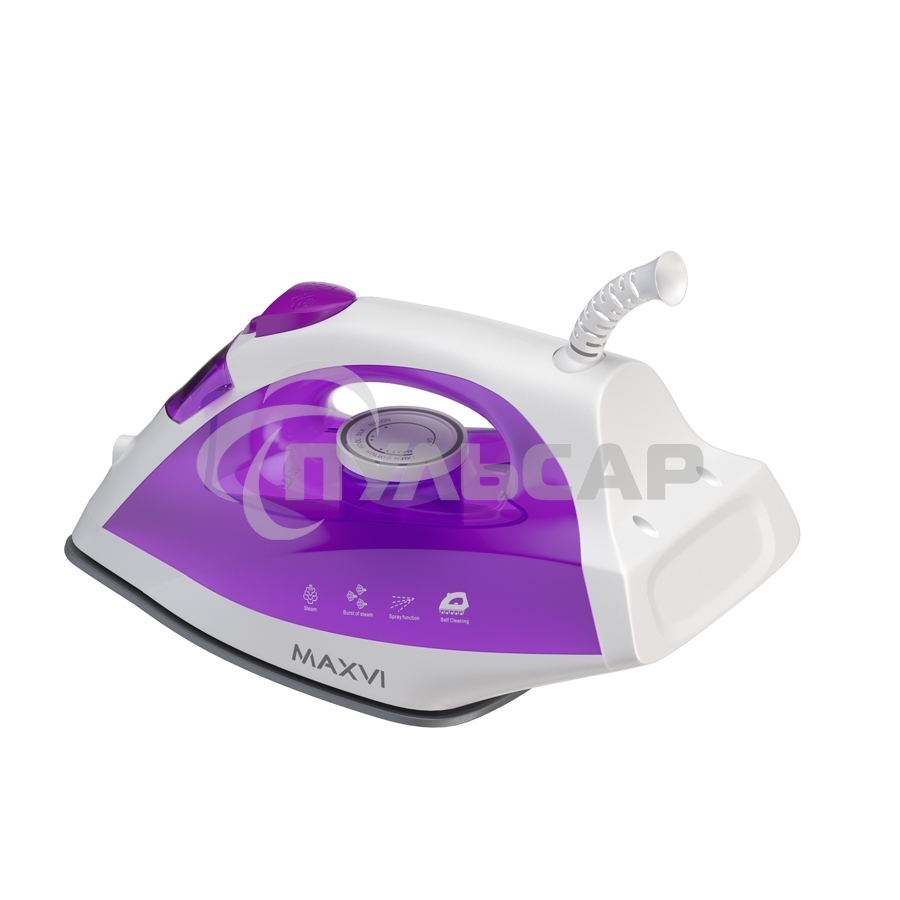 Утюг Maxvi SI1801 белый/фиолетовый