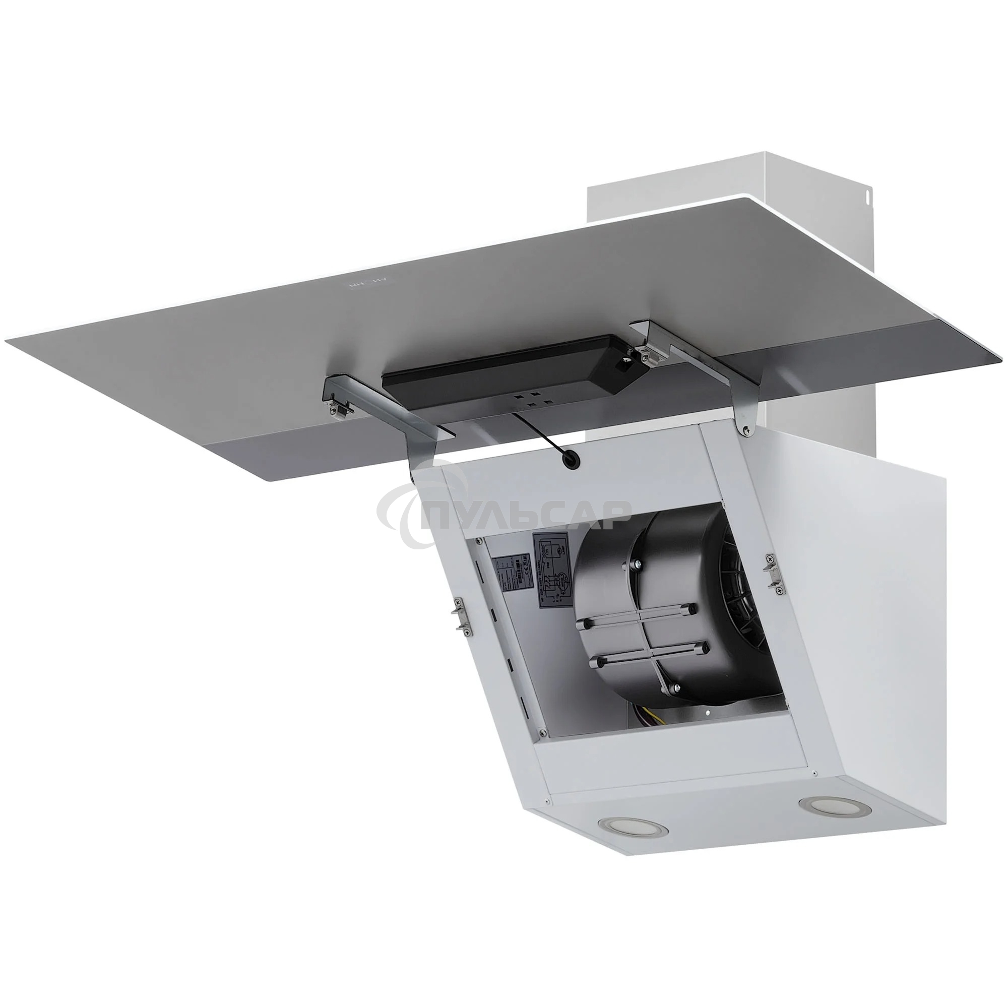 Вытяжка наклонная KRONA Kristen A 900 белая S, 89.5 см, 1050 куб. м/ч, 65 дБ