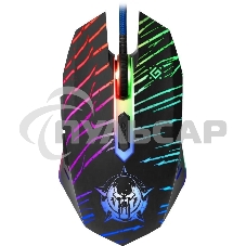 Мышь проводная Defender Dark Agent GM-590L черный, 12800 dpi, USB, кнопки - 6