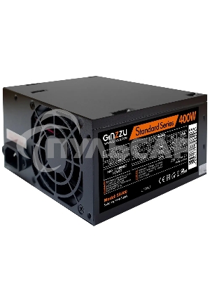 Блок питания Ginzzu SA400, 400Вт, 80мм, черный