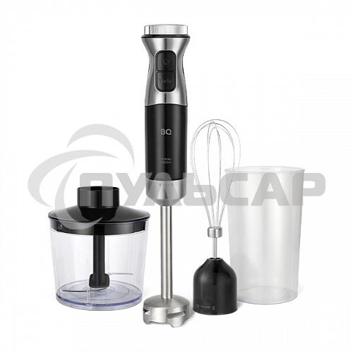 Блендер BQ HB533PS Black-Steel. Мощность:1200 Вт, 3 в1 Блендер + миксер + измельчитель