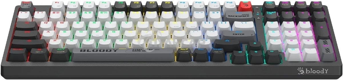 Клавиатура беспроводная механическая A4Tech Bloody WS98 USB черный/серый (WS98)