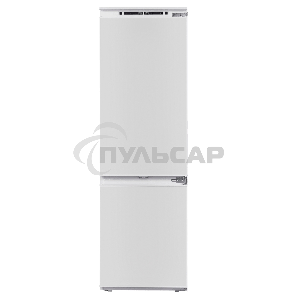 Встраиваемый холодильник Maunfeld MBF177NFFWGR Inverter белый двухкамерный 194/57 л морозилка снизу, NoFrost